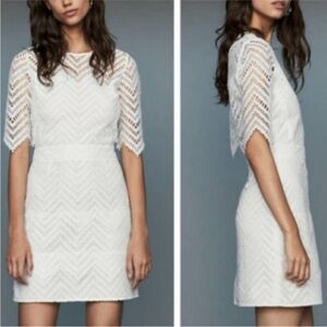 Maje NWT Rosalba Chevron Dentelle Lace Dress